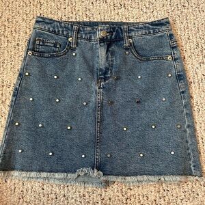 Studded Jean skirt